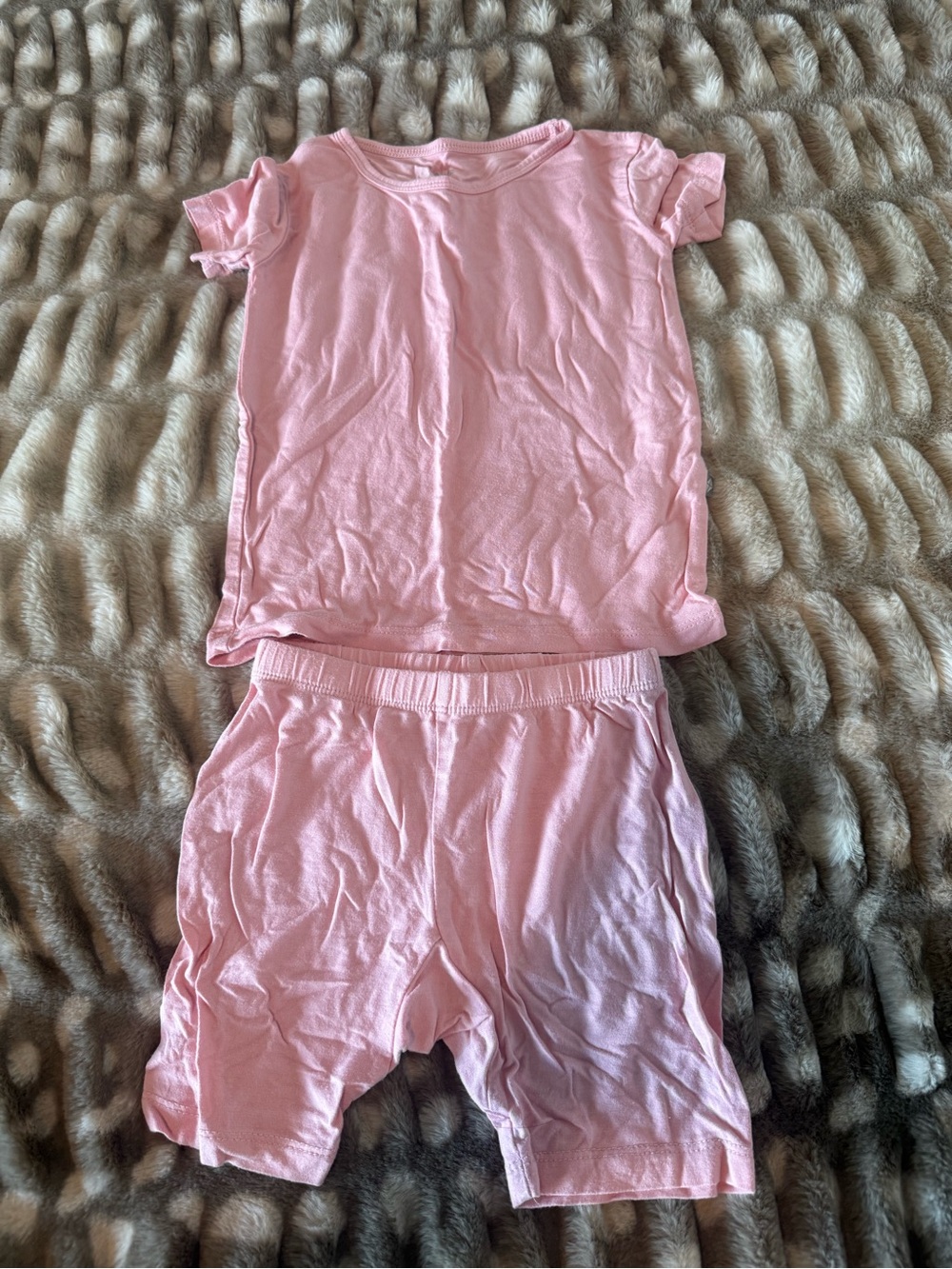 Kyte BABY Light Pink Short Sleeve Pajama Set